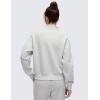 imageCRZ YOGA Fleece Lined Sweatshirt for Women Half Zip Funnel Neck Pullover Long Sleeve Workout Casual Sweat ShirtsDove Grey Heather