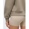 imageCRZ YOGA Fleece Lined Sweatshirt for Women Half Zip Funnel Neck Pullover Long Sleeve Workout Casual Sweat ShirtsOak