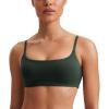 imageCRZ YOGA Womens Butterluxe Adjustable Spaghetti Strap Sports Bra  Scoop Neck Wireless Padded Yoga Workout Crop TopLegend Green