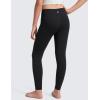 imageCRZ YOGA Butterlift Girls Full Length Leggings No Front Seam High Waist Pants Athletic Lounge Active Dance Yoga TightsBlack