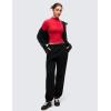imageCRZ YOGA Softembrace Mock Neck Long Sleeve Tops for Women Soft Fitted Going Out Shirts Casual Comfort Layer TeesAurora Red