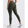 imageCRZ YOGA Womens Butterlift High Waist Workout Leggings with Side Pockets 25quot  Pilates Athletic Gym Yoga Pants Buttery SoftOlive Green