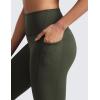 imageCRZ YOGA Womens Butterlift High Waist Workout Leggings with Side Pockets 25quot  Pilates Athletic Gym Yoga Pants Buttery SoftOlive Green