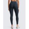 imageCRZ YOGA Womens Butterlift High Waist Workout Leggings with Side Pockets 25quot  Pilates Athletic Gym Yoga Pants Buttery SoftTrue Navy