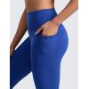imageCRZ YOGA Womens Butterlift High Waist Workout Leggings with Side Pockets 25quot  Pilates Athletic Gym Yoga Pants Buttery SoftWaves Blue