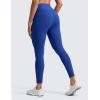 imageCRZ YOGA Womens Butterlift High Waist Workout Leggings with Side Pockets 25quot  Pilates Athletic Gym Yoga Pants Buttery SoftWaves Blue