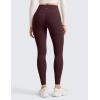 imageCRZ YOGA Womens Fleece Lined Leggings 28  Matte Thermal Winter Warm Full Length Pants Casual Lounge Yoga WorkoutRipe Plum
