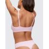 imageCRZ YOGA Soft High Rise Thongs for Women  Sexy Tagless Comfortable Panties Smooth Stretch Breathable Ladies Underwear 3 PackGreyWhitePink