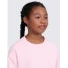 imageCRZ YOGA SoftAura Long Sleeve Casual Hoodie for Girls  Lounge Pullover Shirts Crew Neck Relaxed Waist Length Kids TeenStrawberry Pink