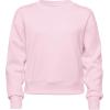 imageCRZ YOGA SoftAura Long Sleeve Casual Hoodie for Girls  Lounge Pullover Shirts Crew Neck Relaxed Waist Length Kids TeenStrawberry Pink