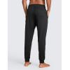imageCRZ YOGA Mens Cloud Jersey Joggers 29quot Breathable Casual Lounge Workout Soft Sweatpants with Zipper PocketsBlack