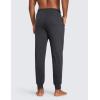 imageCRZ YOGA Mens Cloud Jersey Joggers 29quot Breathable Casual Lounge Workout Soft Sweatpants with Zipper PocketsInk Gray