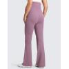 imageCRZ YOGA Women Butterluxe Maternity Flare Leggings with Pockets 31quot  Workout Active Yoga Pregnancy Pants Over The Belly SoftLight Lavender