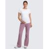 imageCRZ YOGA Women Butterluxe Maternity Flare Leggings with Pockets 31quot  Workout Active Yoga Pregnancy Pants Over The Belly SoftLight Lavender