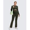 imageCRZ YOGA Women Butterluxe Maternity Flare Leggings with Pockets 31quot  Workout Active Yoga Pregnancy Pants Over The Belly SoftOlive Green