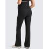 imageCRZ YOGA Womens Butterlift Maternity Flare Leggings 31quot  Workout Yoga Lounge Bootcut Pregnancy Pants Over The Belly StretchyBlack