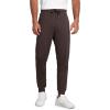 imageCRZ YOGA Mens Cloud Jersey Joggers 29quot Breathable Casual Lounge Workout Soft Sweatpants with Zipper PocketsHot Fudge Brown