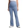 imageCRZ YOGA Women Butterluxe Maternity Flare Leggings with Pockets 31quot  Workout Active Yoga Pregnancy Pants Over The Belly SoftWashed Denim