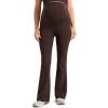 imageCRZ YOGA Womens Butterlift Maternity Flare Leggings 31quot  Workout Yoga Lounge Bootcut Pregnancy Pants Over The Belly StretchyHot Fudge Brown