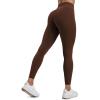imageCRZ YOGA Secretsculpt Womens Butterlift Scrunch Butt Workout Leggings 25quot  No Front Seam High Waisted Yoga Pants BootyLava Brown