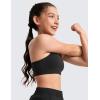 imageCRZ YOGA Butterluxe Scoop Neck Y Back Sports Bra for Girls  Yoga Athletic Casual Tops Spaghetti Strap Crop Padded Kids TeenBlack