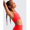 imageCRZ YOGA Butterluxe Scoop Neck Y Back Sports Bra for Girls  Yoga Athletic Casual Tops Spaghetti Strap Crop Padded Kids TeenDeep Red