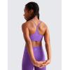 imageCRZ YOGA Butterluxe Scoop Neck Y Back Sports Bra for Girls  Yoga Athletic Casual Tops Spaghetti Strap Crop Padded Kids TeenRoyal Lilac