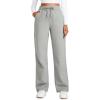 imageCRZ YOGA Cotton Fleece Lined Sweatpants Women 28quot30quot Straight Leg Casual Lounge Sweat Pants for WomenSterling