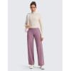 imageCRZ YOGA Womens Butterlift High Waisted Wide Leg Pants with Pockets 29quot31quot33quot  Yoga Lounge Buttery Soft Comfy CasualLight Lavender