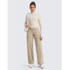 imageCRZ YOGA Womens Butterlift High Waisted Wide Leg Pants with Pockets 29quot31quot33quot  Yoga Lounge Buttery Soft Comfy CasualOak