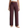 imageCRZ YOGA Womens Butterlift High Waisted Wide Leg Pants with Pockets 29quot31quot33quot  Yoga Lounge Buttery Soft Comfy CasualRipe Plum