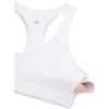imageCRZ YOGA Womens Butterluxe V Neck Sports Bras  Supportive Racerback Wireless Padded Athletic Yoga Crop TopWhite