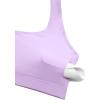 imageCRZ YOGA Butterluxe Halter Sports Bras for Women  Scoop Neck Padded Open Back Yoga Crop Gym Tops Low ImpactElfin Purple