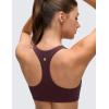 imageCRZ YOGA Butterluxe V Neck Padded Sports Bras for Women  Supportive Racerback Wireless Athletic Yoga Crop TopRipe Plum