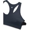 imageCRZ YOGA Butterluxe V Neck Padded Sports Bras for Women  Supportive Racerback Wireless Athletic Yoga Crop TopTrue Navy