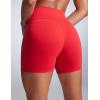 imageCRZ YOGA Womens Butterbreeze High Waisted Athletic Biker Shorts 4  Workout Gym Volleyball Running Yoga Tummy ControlDeep Red
