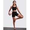 imageCRZ YOGA Girls Butterluxe Longline Sports Bra  Yoga Athletic Casual Tops Scoop Neck U Back Padded Kids TeenBlack