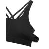 imageCRZ YOGA Naked Feeling Strappy Padded Sports Bras for Women  Fitness Workout Top Criss Cross Back Yoga CamiBlack