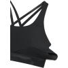 imageCRZ YOGA Naked Feeling Strappy Padded Sports Bras for Women  Fitness Workout Top Criss Cross Back Yoga CamiBlack Tie Dye Flowers