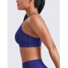 imageCRZ YOGA Naked Feeling Strappy Padded Sports Bras for Women  Fitness Workout Top Criss Cross Back Yoga CamiLarkspur Blue