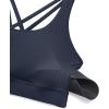 imageCRZ YOGA Naked Feeling Strappy Padded Sports Bras for Women  Fitness Workout Top Criss Cross Back Yoga CamiNavy