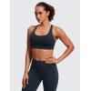 imageCRZ YOGA Naked Feeling Strappy Padded Sports Bras for Women  Fitness Workout Top Criss Cross Back Yoga CamiTrue Navy