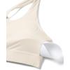 imageCRZ YOGA Naked Feeling Strappy Padded Sports Bras for Women  Fitness Workout Top Criss Cross Back Yoga CamiWhite Apricot