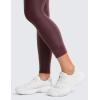 imageCRZ YOGA Womens Fleece Lined Leggings 28  Casual Lounge Workout Yoga Thermal Full Length Pants Winter WarmArctic Plum