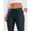 imageCRZ YOGA Womens Fleece Lined Leggings 28  Casual Lounge Workout Yoga Thermal Full Length Pants Winter WarmMelanite