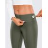 imageCRZ YOGA Womens Fleece Lined Leggings 28  Casual Lounge Workout Yoga Thermal Full Length Pants Winter WarmOlive Green