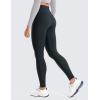 imageCRZ YOGA Womens Fleece Lined Leggings 28  Casual Lounge Workout Yoga Thermal Full Length Pants Winter WarmTrue Navy