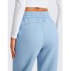 imageCRZ YOGA Cotton Fleece Lined Sweatpants Women 28quot30quot32quot  Straight Leg Casual Lounge Pants with Pockets Winter WarmCambric Blue