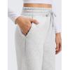 imageCRZ YOGA Cotton Fleece Lined Sweatpants Women 28quot30quot32quot  Straight Leg Casual Lounge Pants with Pockets Winter WarmDove Grey Heather