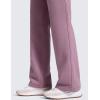 imageCRZ YOGA Cotton Fleece Lined Sweatpants Women 28quot30quot32quot  Straight Leg Casual Lounge Pants with Pockets Winter WarmLight Lavender